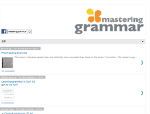 Tablet Screenshot of masteringgrammar.com